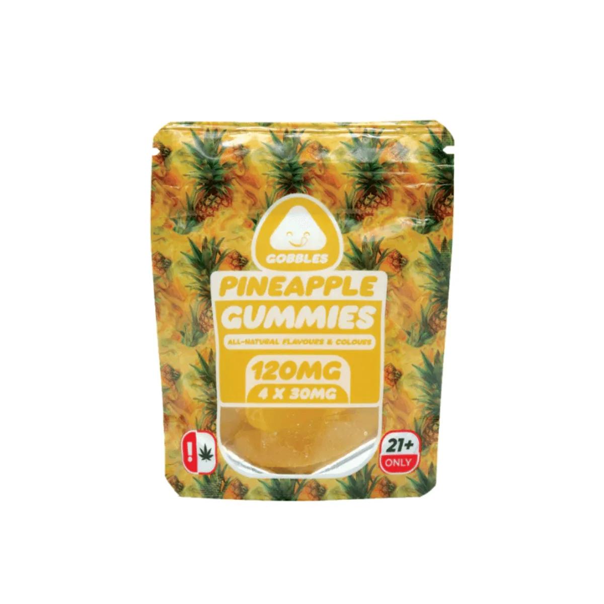 Pineapple Gobble Gummies 30mg THC 4's