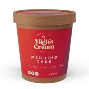 Highs Cream Wedding Cake 40mg THC 80ml Indica