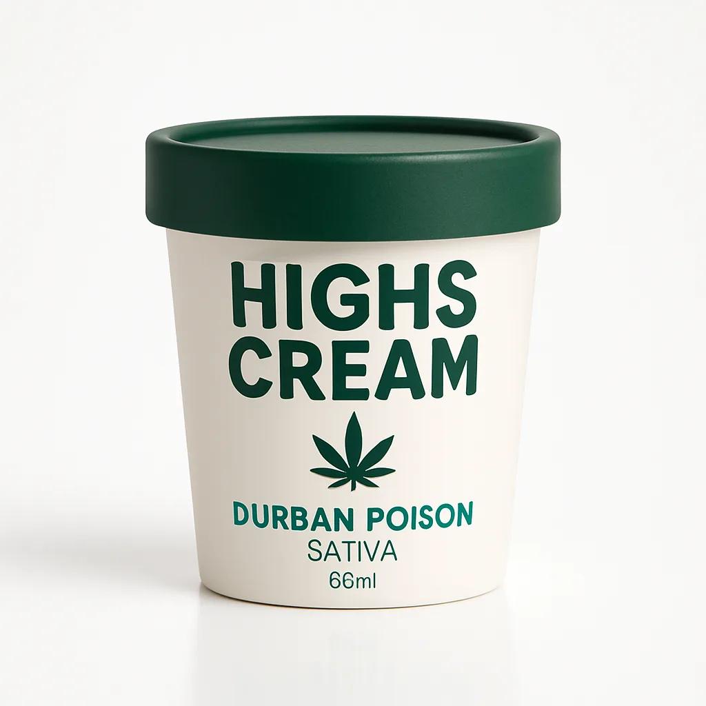 Highs Cream Durban Poison 40mg THC 80ml Sativa