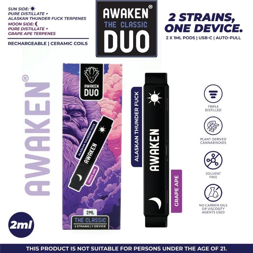 Awaken Duo 2ml Disposable Vapes - The Classic
