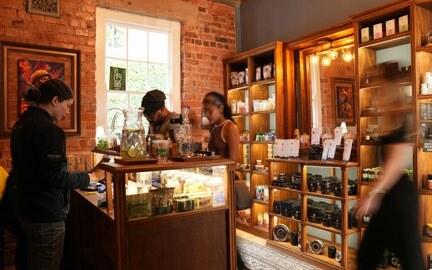 The curated strain selection at the Seknd Nature counter
