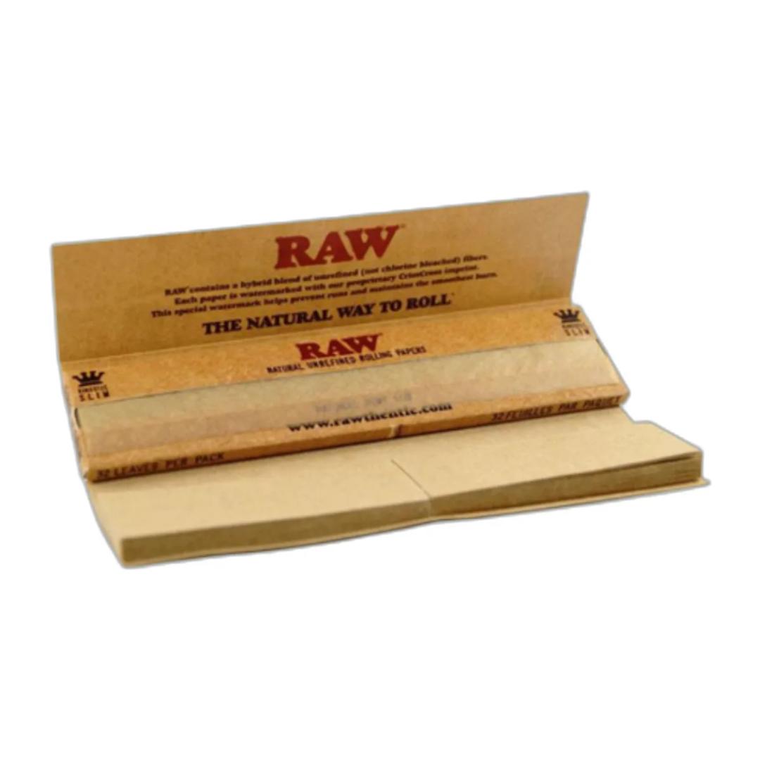 Raw King Size Rolling Paper and tip