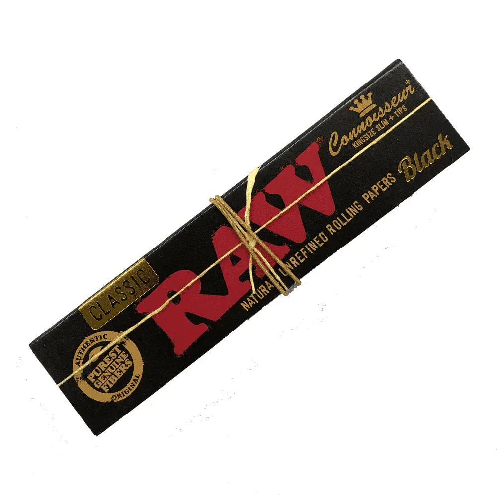 Raw Black Connoisseur Paper and Tip