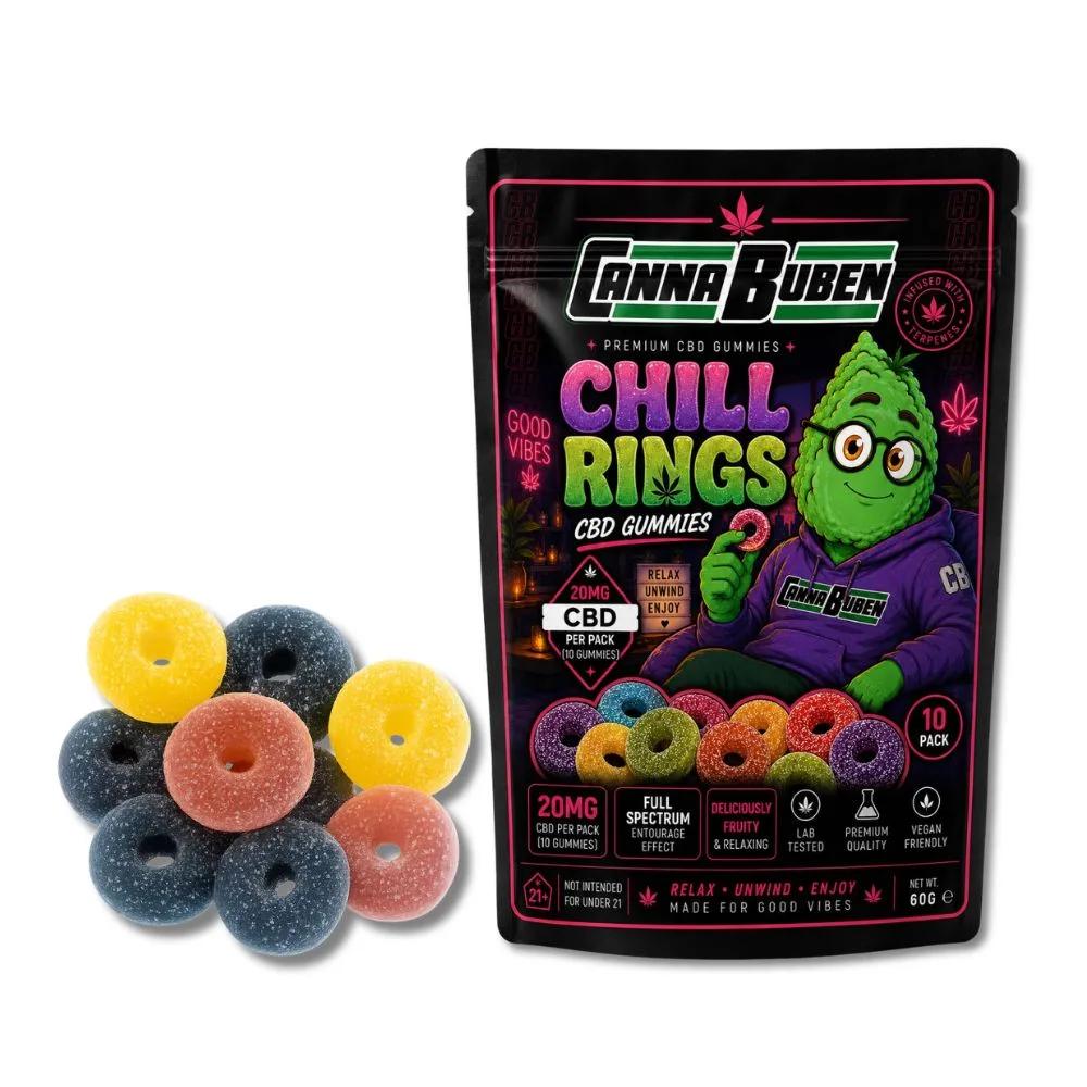 Cannabuben Chill Rings CBD Gummies 20mg (10-pack)