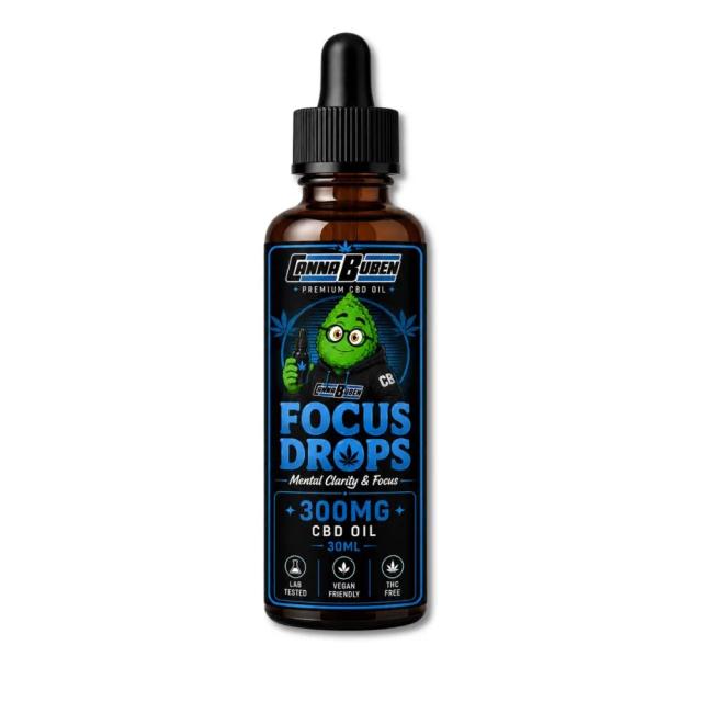 Cannabuben Focus Drops 300mg (30ml) — Clarity