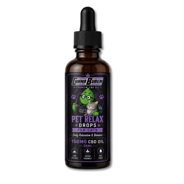 Cannabuben Pet Relax Drops 150mg (30ml) — Cats