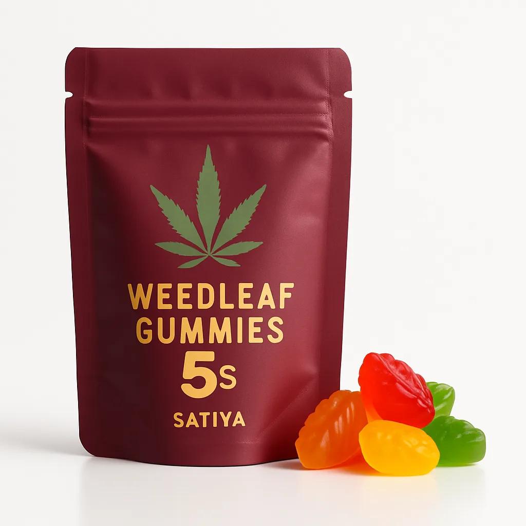 Weedleaf Gummies 20mg THC 5's Sativa