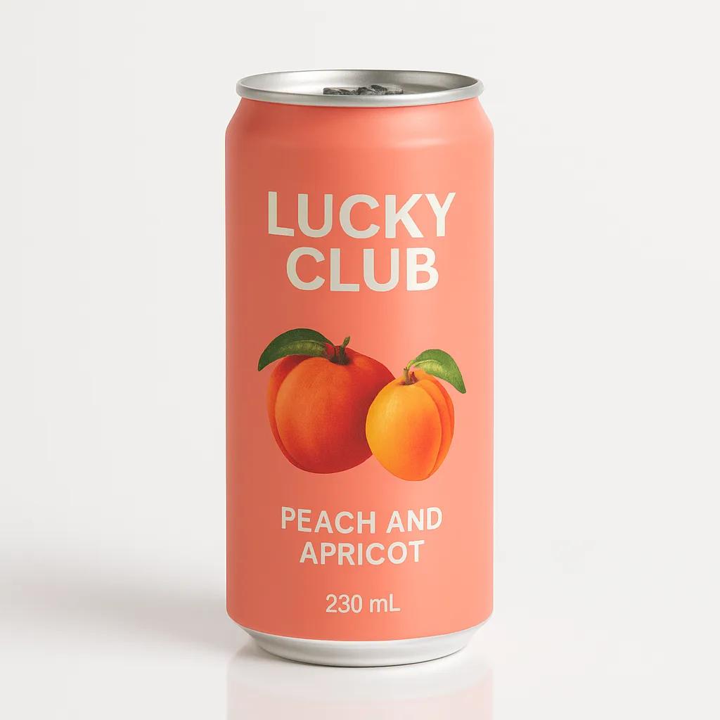 Lucky Club Peach and Apricot 50mg THC 250ml
