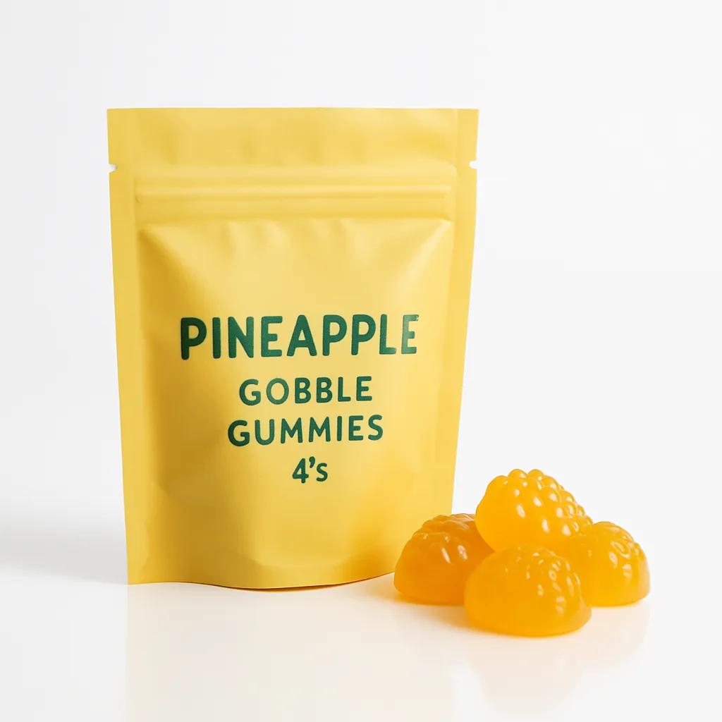 Pineapple Gobble Gummies 30mg THC 4's