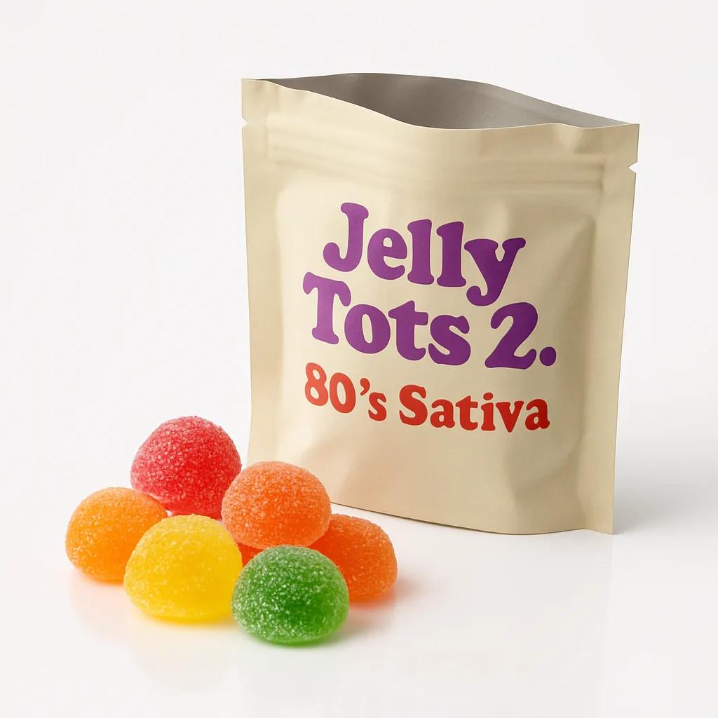 Jelly Tots 2.5mg THC 80's Sativa