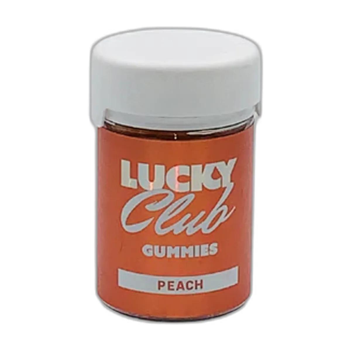 Lucky Club Peach Gummies 20mg THC 10's