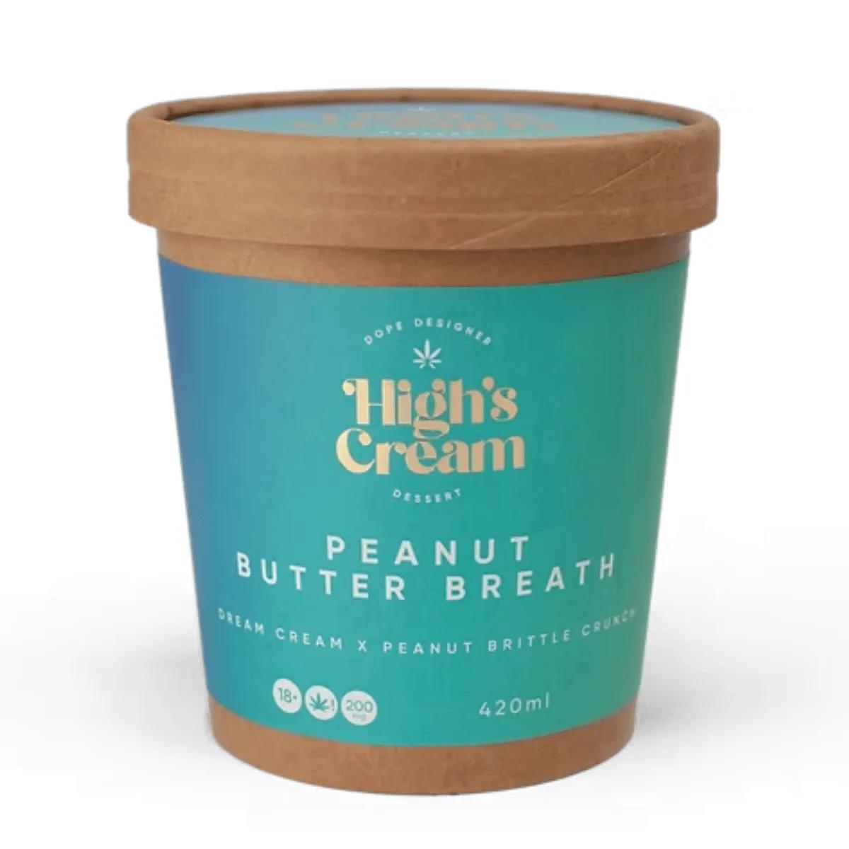 Highs Cream Peanut Butter Breath 40mg THC 80ml Hybrid