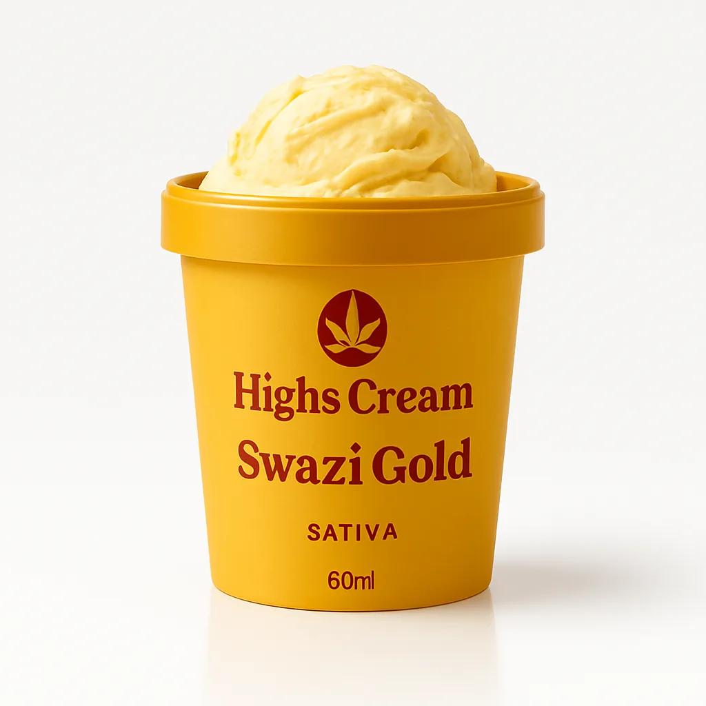 Highs Cream Swazi Gold 40mg THC 80ml Sativa