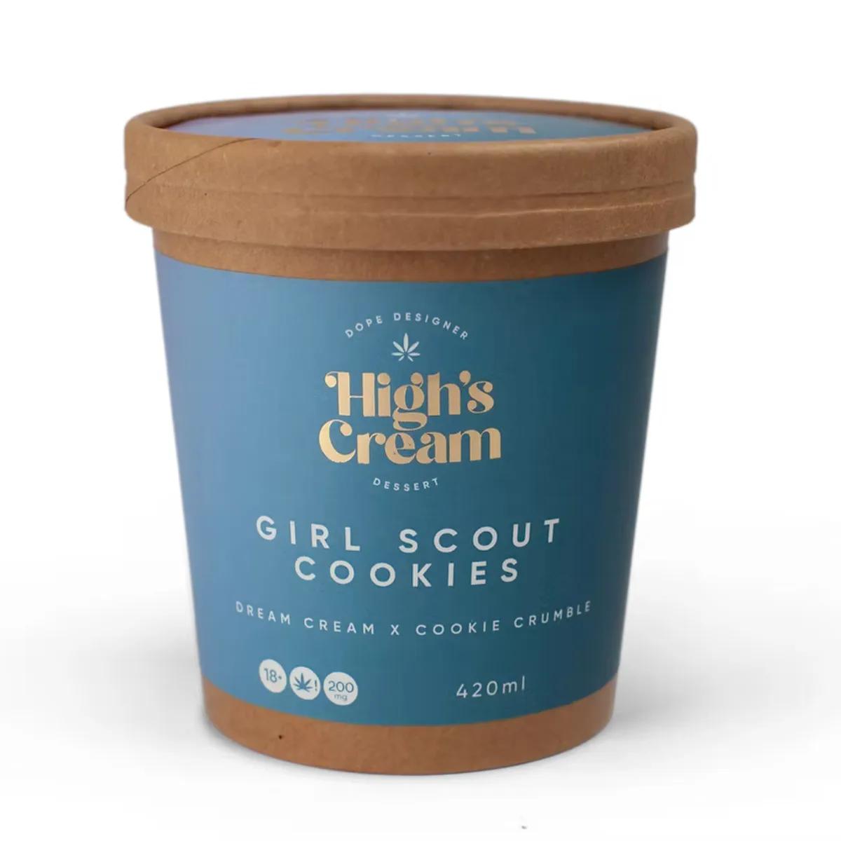 Highs Cream Girl Scout Cookies 40mg THC 80ml Indica