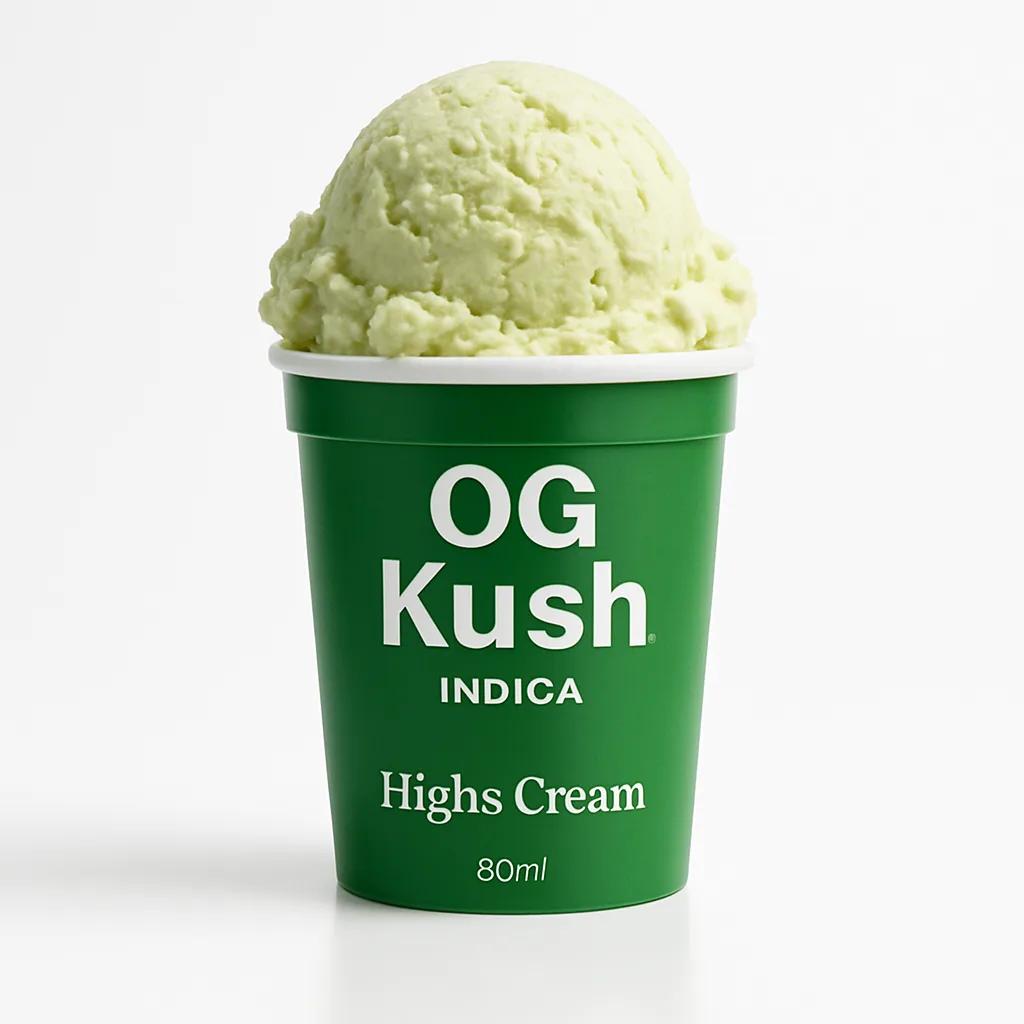 Highs Cream OG Kush 40mg THC 80ml Indica