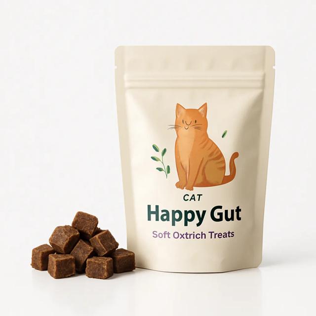 Cat Happy Gut Soft Ostrich CBD Treats