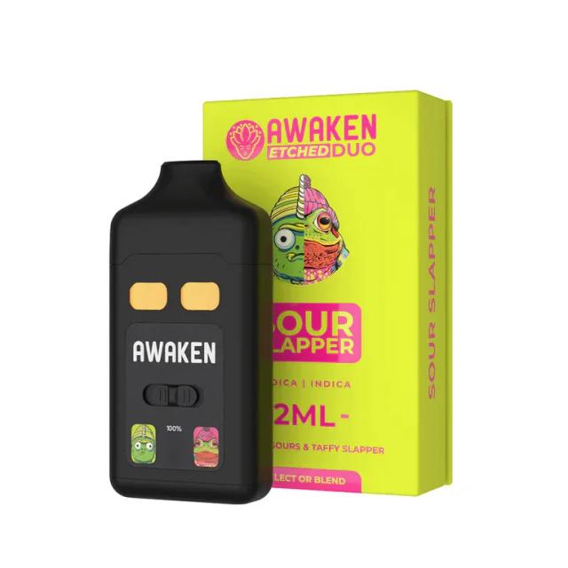 Awaken Duo 2ml Disposable Vapes - Sour Slapper