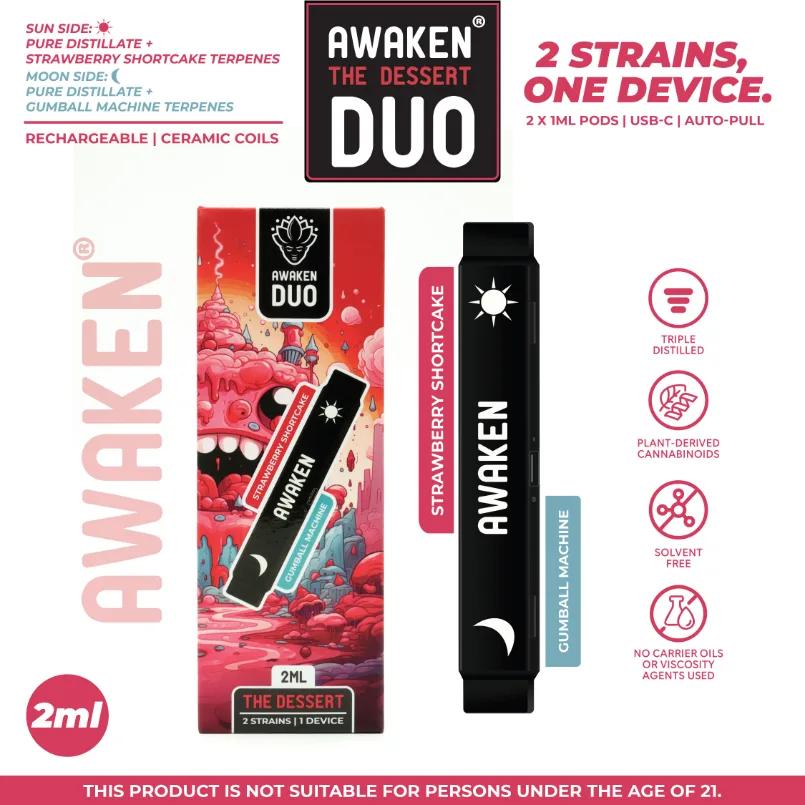 Awaken Duo 2ml Disposable Vapes - The Dessert