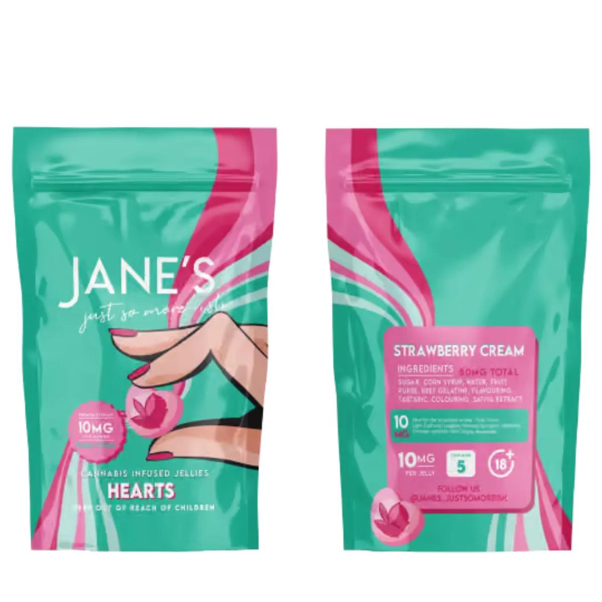 Janes Hearts Jellies 10mg THC 5's