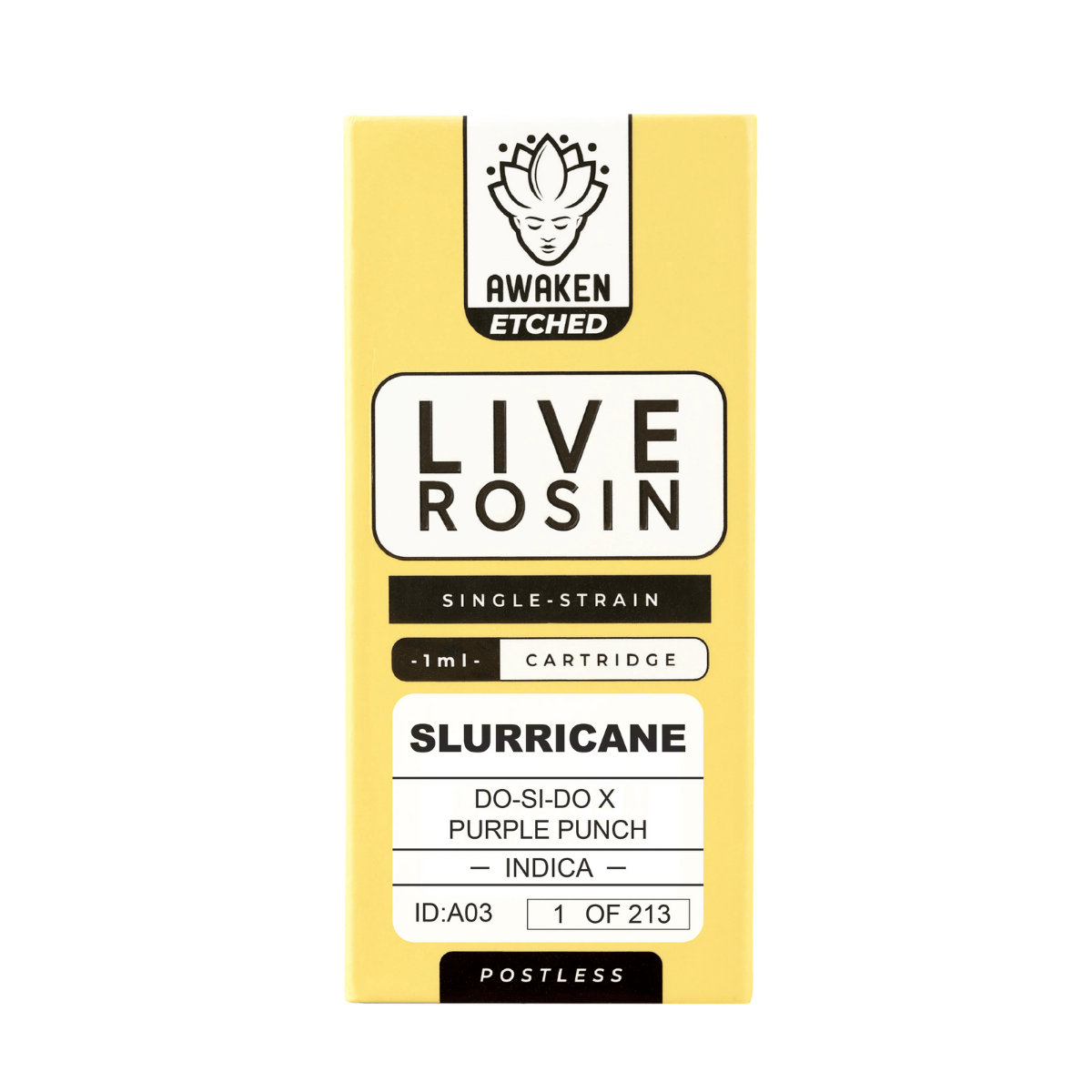 Slurricane Live Rosin 1ml Etched Vape Cartridge