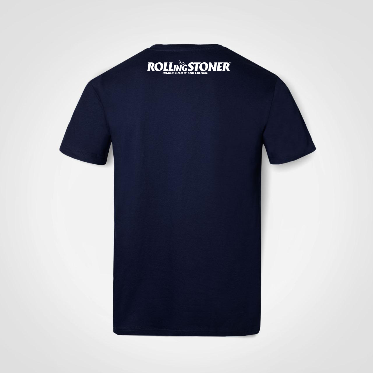 Rolling Stoner Navy Men’s T-Shirt – Limited Edition 2 A Testament to Resilience - Image 2