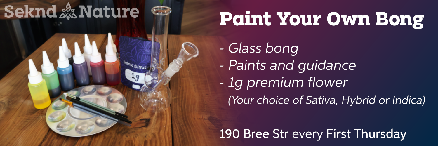 Seknd Nature Cape Town offers cannabis lovers the opportunity to attend this creative event, and paint their own bong in Bree street on First Thursdays every month